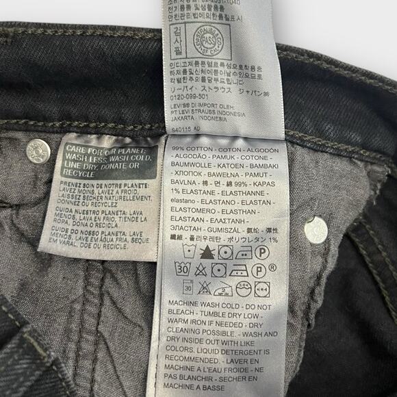 Levi's Premium Denim 501 Skinny Jeans in Wild Bunch Size 27 - Picture 6 of 10